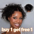 buy 1 get free 1 Water Wave Invisi Strap Snug Fit Ashimary Hair 360 Transparent Lace Frontal Bleached Knots Pre Cut Lace Wig With Drawstring 100% Human Hair Wig FallFreshness